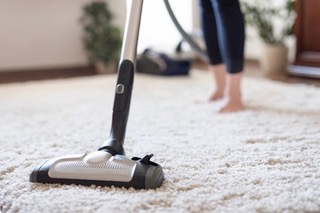 carpet being vacuumed